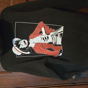 Black Sweatshirt with Anime Graphic